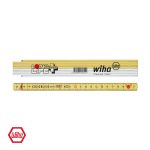 Μέτρο πτυσσόμενο άσπρο/κίτρινο LongLife 2m WIHA