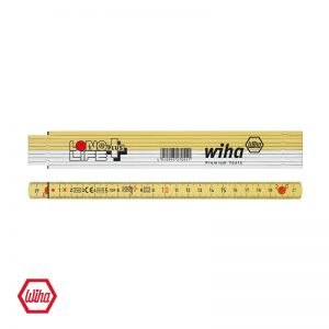 Μέτρο πτυσσόμενο άσπρο/κίτρινο LongLife 2m WIHA