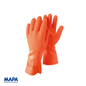 Γάντια χημικών ελαστικά με επένδυση αντιολισθητικά σαγρέ