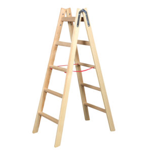 Σκάλα ξύλινη διπλής πρόσβασης επαγγελματική