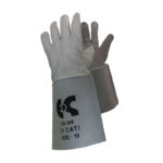 Γάντια με μανσέτα 35cm δερμάτινα ARGON γκρι