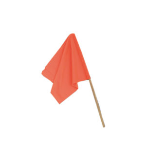 Σημαία προειδοποίησης κινδύνου πορτοκαλί